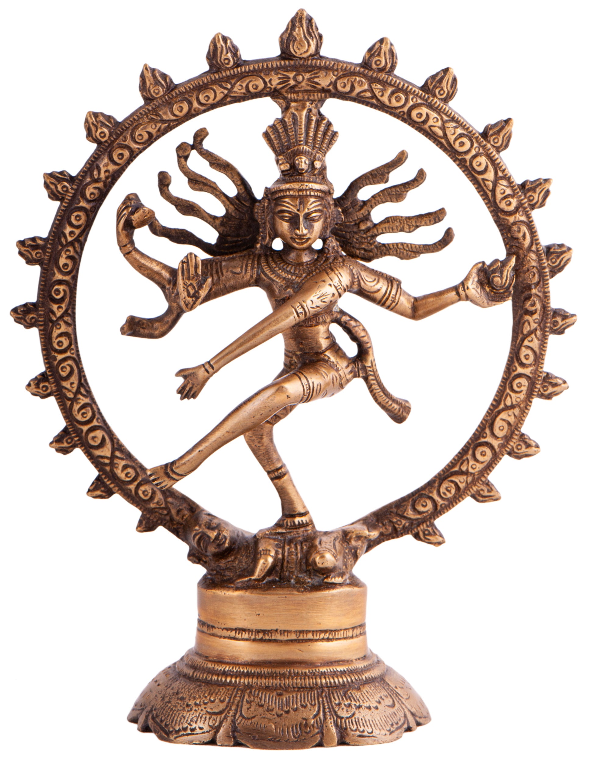 Shiva stytta - kopar 20 cm